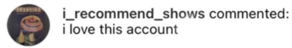Comment Love Account.