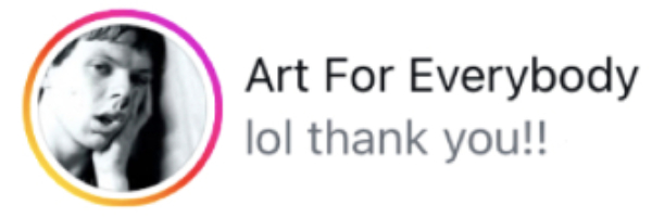 Comment Art For Everybody.