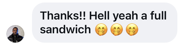Comment Thanks Full Sandwich.