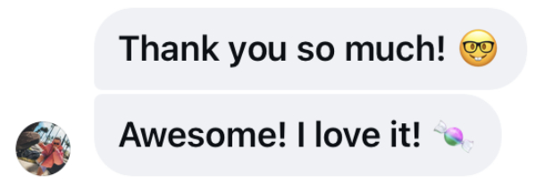 Comment Thank You Awesome